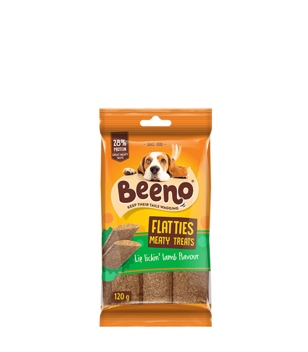 Beeno Flatties Dog Treats Lamb Flavour 120gm 1 1