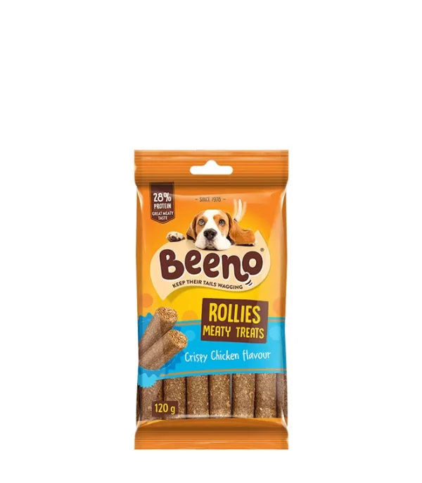 Beeno Rollies Dog Treats Chicken Flavour 120gm png 1