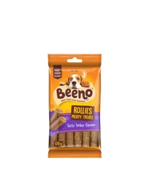 Beeno Rollies Dog Treats Turkey Flavor 120gm