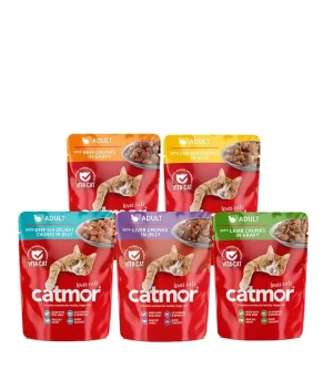 Catmor Chunks in Gravy or Jelly Pouches