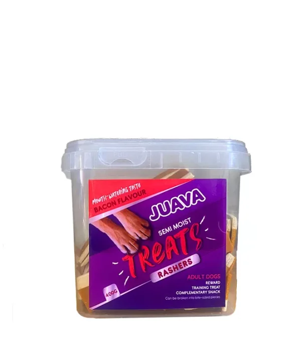 Juava Semi Moist Treats - Bacon Rashers 400g