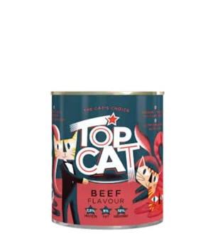 Top Cat Beef Flavoured Cat Food 425g 1