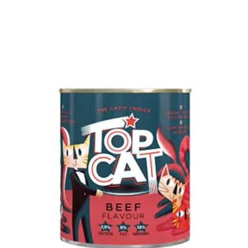 Top Cat Beef Flavoured Cat Food 425g 1