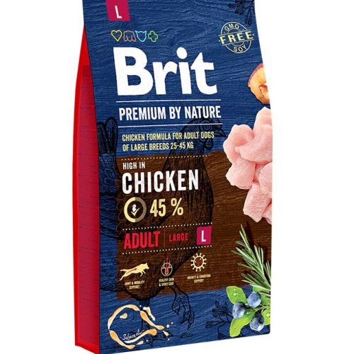 Brit Premium Chicken Large Adult Dog Food 15kg