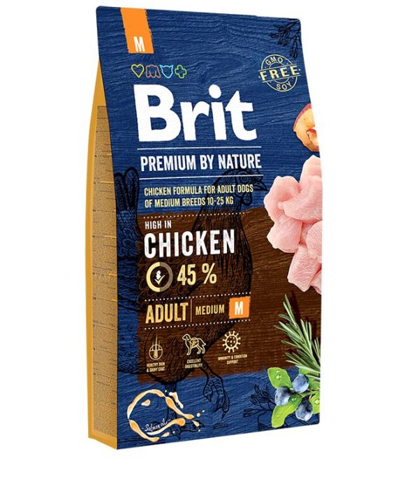 Brit Premium Chicken Medium Adult Dog Food 3kg