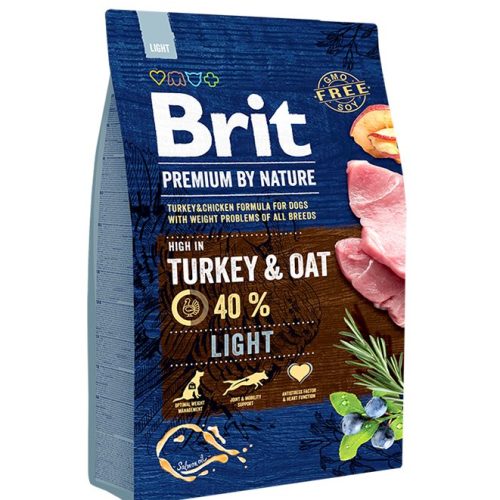 Brit Premium Light Turkey and Oat Dog Food 15kg