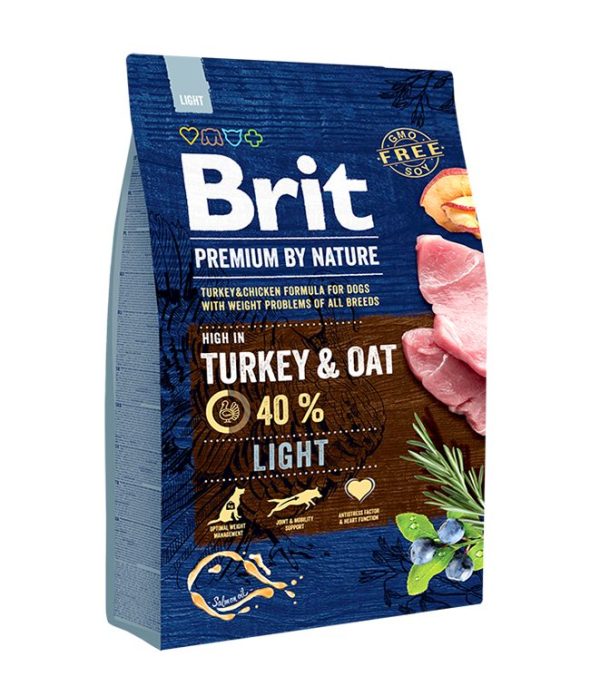 Brit Premium Light Turkey and Oat Dog Food 15kg