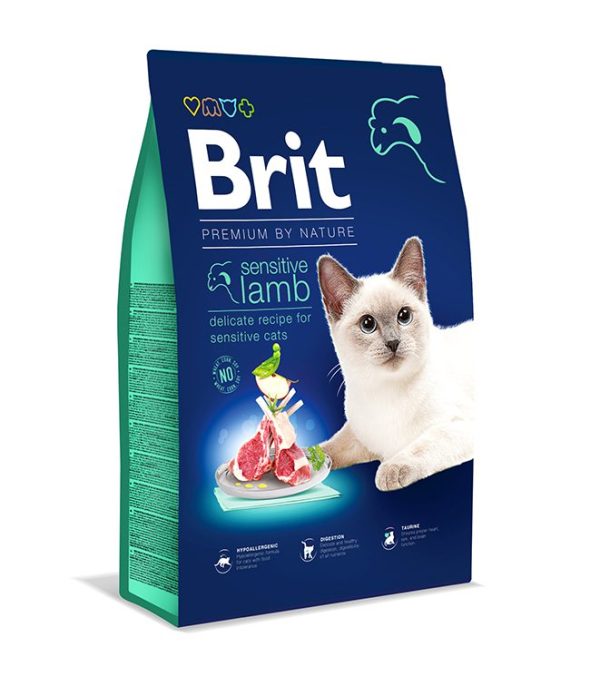 Brit Premium Sensitive Digestion Lamb Adult Cat Food 800g