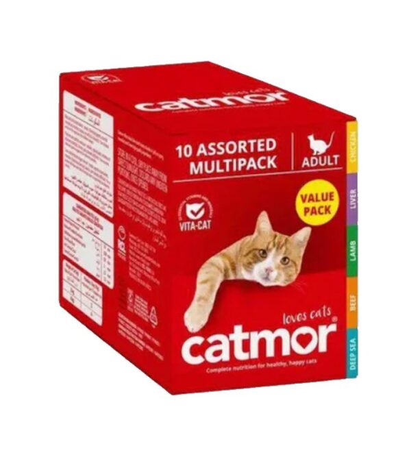 Catmor Adult Assorted Wet Cat Food Multipack 10 X 70g