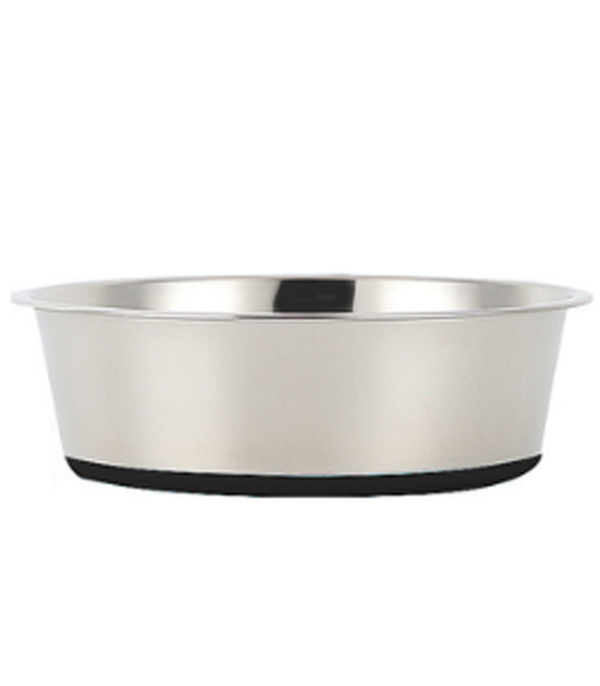 DogBowl.png MPF Stainless Steel Dog / Pet Bowls with Nonslip Rubber Bottom 750L