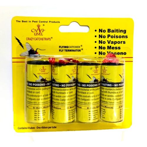 Fly Catcher Trap Sticky Ribbon 4 pack