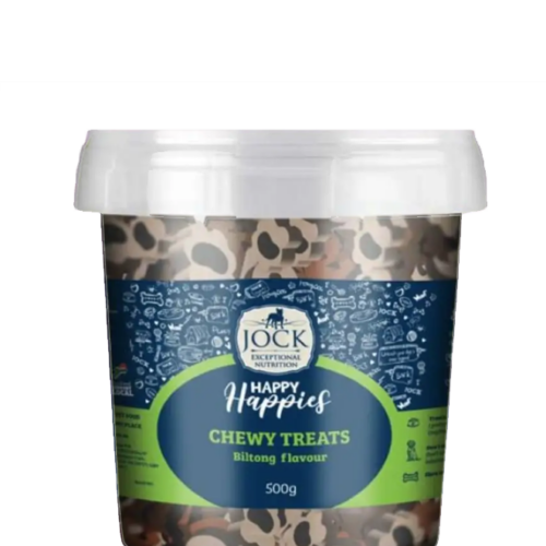 Jock Happy Happies Chewy Dog Treats 500g - Biltong Flavour
