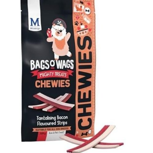 Montego Bags O' Wags Chewies Bacon Dog Chew Treats 120g