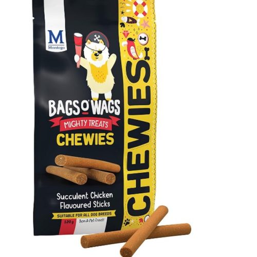Montego Bags O' Wags Chewies Chicken Dog Chew Treats 120g
