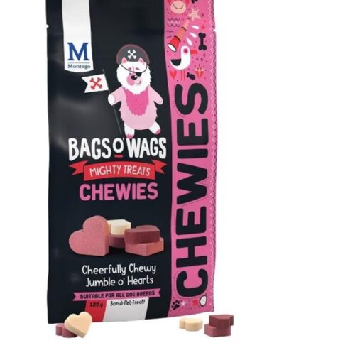 Montego Bags O' Wags Chewies Hearty Mix Dog Chew Treats 120g