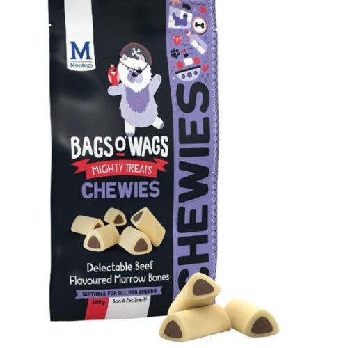 Montego Bags O' Wags Chewies Marrow Dog Chew Treats 120g