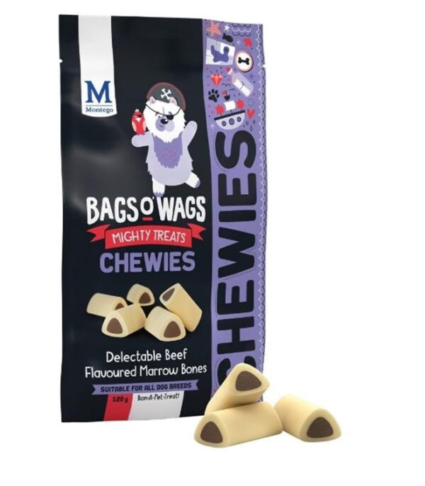 Montego Bags O' Wags Chewies Marrow Dog Chew Treats 120g