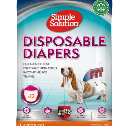 Simple Solution Disposable Diapers Large (12 Pack)