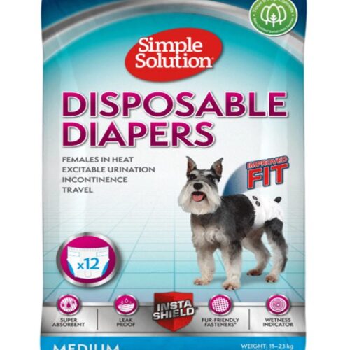 SS-Diapers-Medium.jpg Simple Solution Disposable Diapers Medium (12 Pack)