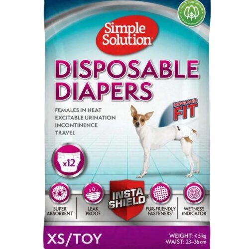 SS-Diapers-XtraSmall.jpg Simple Solution Disposable Diapers X-Small (12 Pack)