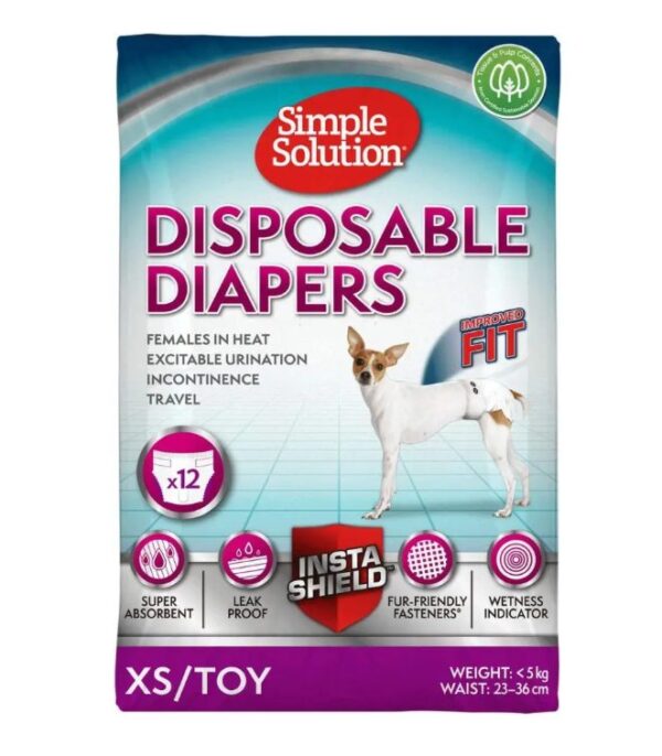 Simple Solution Disposable Diapers X-Small (12 Pack)