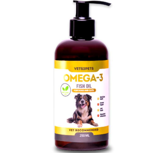 Vets2Pets Premium Omega-3 Fish Oil for Dogs & Cats